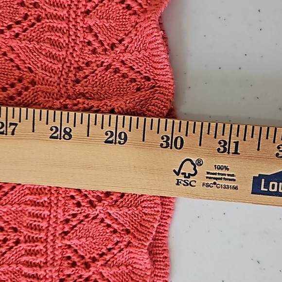 Worthington XL Apricot open knit sweater - Picture 5 of 6